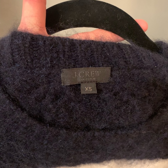 J. CREW COLLECTION CASHMERE AND MOHAIR OVERSIZED STRIPED SWEATER - Picture 4 of 5